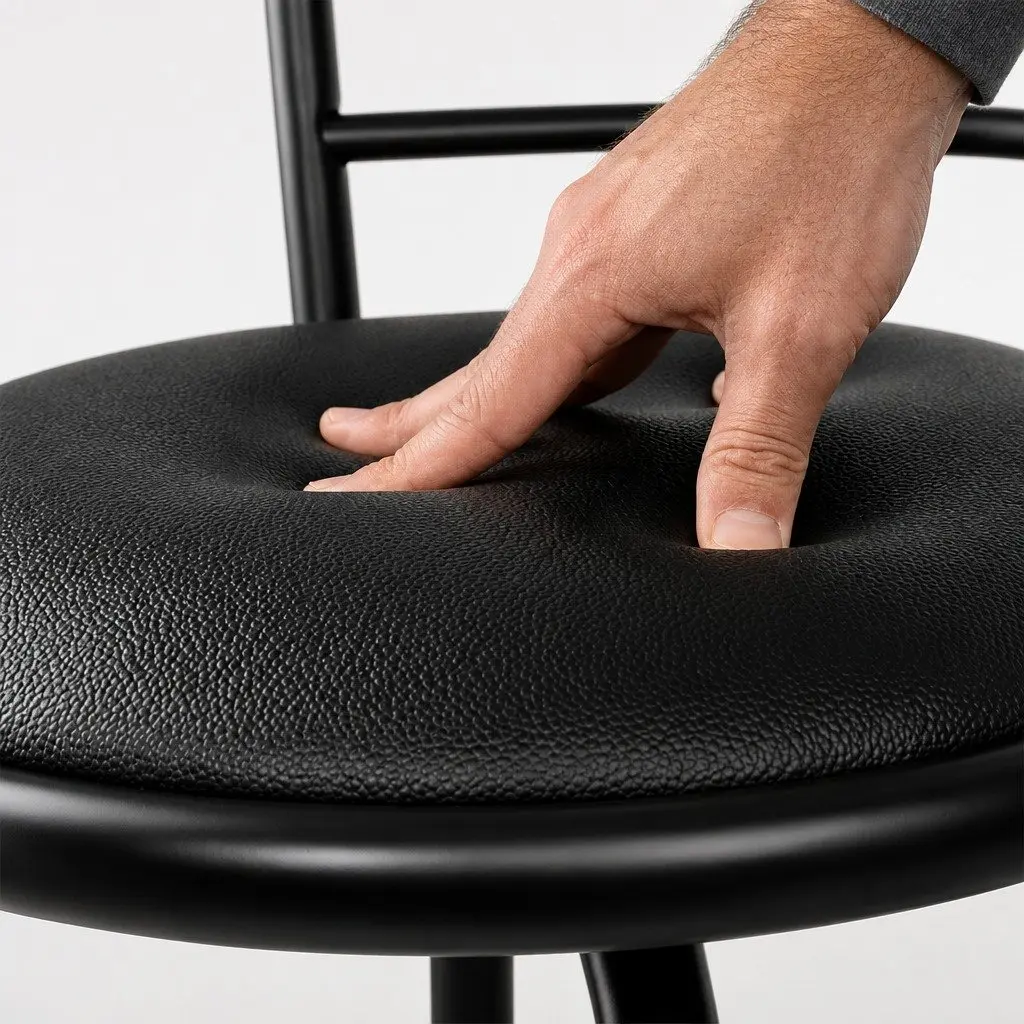 Bar Stools Swivel Black 360° Swivel Seat Ergonomically Curved Backrest Integrated Footrest Set of 2