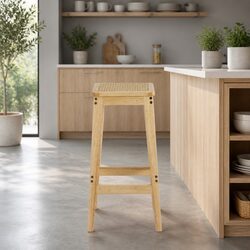 Enhance Your Space with Rattan Bar Stools Set of 2