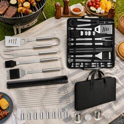Elevate Your Outdoor Cooking with This 29-Piece BBQ Set