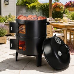 Enhance Outdoor Gatherings with 3-In-1 Charcoal BBQ