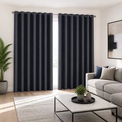 Enhance Your Space with Charcoal Blockout Curtains 300x230cm