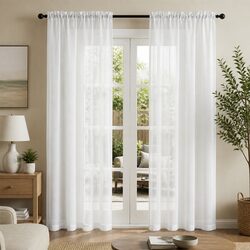 Blockout Curtains 2 Panels 132x213cm Light Filtering Window Drapes Rod Pocket