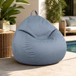 Stylish Grey Bean Bag Chair Cover for Cozy Spaces