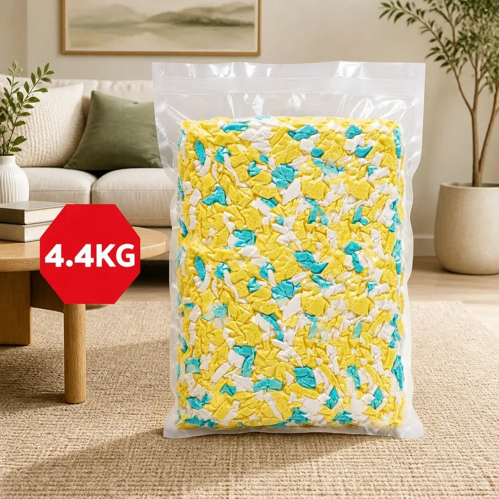 Bean Bag Filler 10lbs Shredded Memory Foam High Density Soft Stuffing