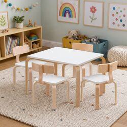 Enhance Your Child's Space with a 5-Piece Table and Chairs Set