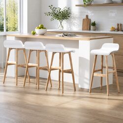 Enhance Your Space with These White Bar Stools Set of 4