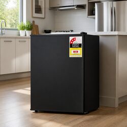 70L Portable Bar Fridge Black Compact Mini Cooler Chiller for Home Office