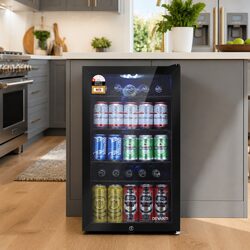 Enhance Your Space with a 98L Glass Door Bar Fridge