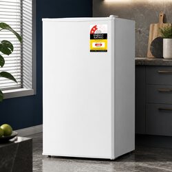 Bar Fridge 95L Portable White Compact Cooler Chiller Beverage Refrigerator