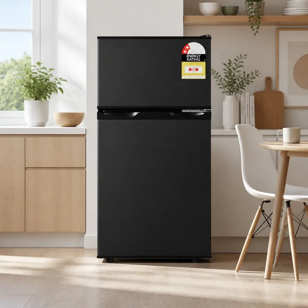 Bar Fridge Mini Freezer Refrigerator 85L Compact Chiller Cooling Appliance Black