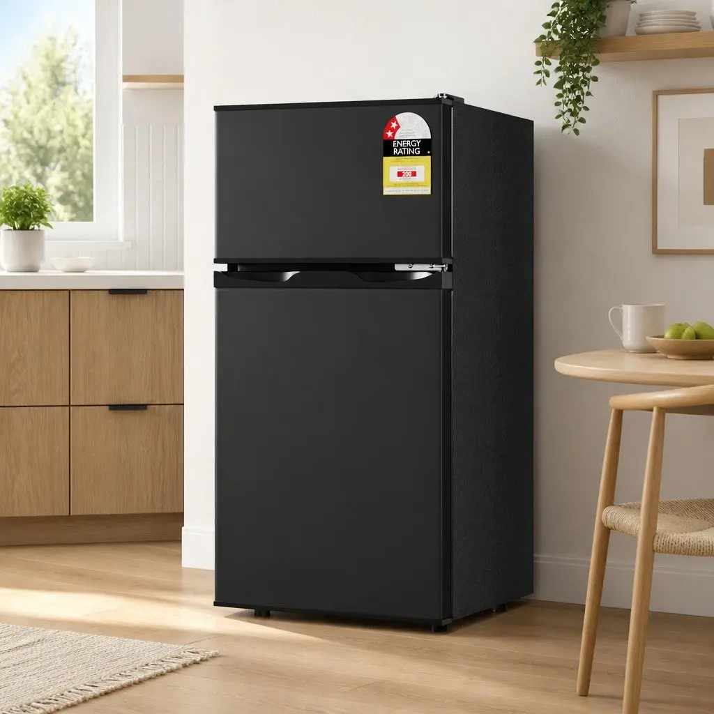Bar Fridge Mini Freezer Refrigerator 85L Compact Chiller Cooling Appliance Black