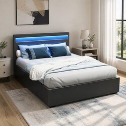 Elevate Your Bedroom with a Double Bed Frame and LED Headboard