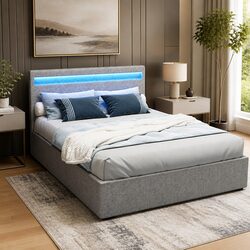 Enhance Your Bedroom with LED Headboard Double Bed Frame