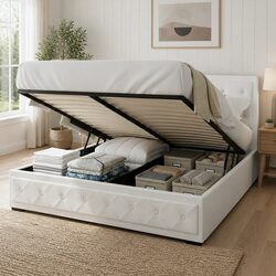 King Size Gas Lift Bed Frame for a Stylish Bedroom