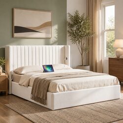 Elevate Your Space with a Queen Bed Frame and Charging Ports