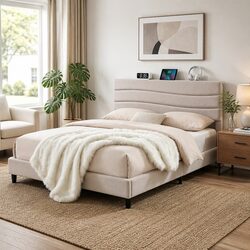 Enhance Your Bedroom with This Functional Queen Bed Frame