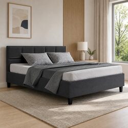 Stylish Queen Size Bed Frame in Charcoal for Your Bedroom