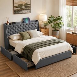 Queen Bed Frame Enhancing Your Bedroom's Functionality