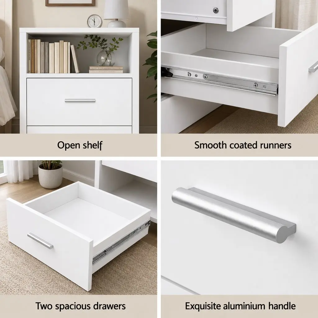 Queen Bed & Nightstand Set