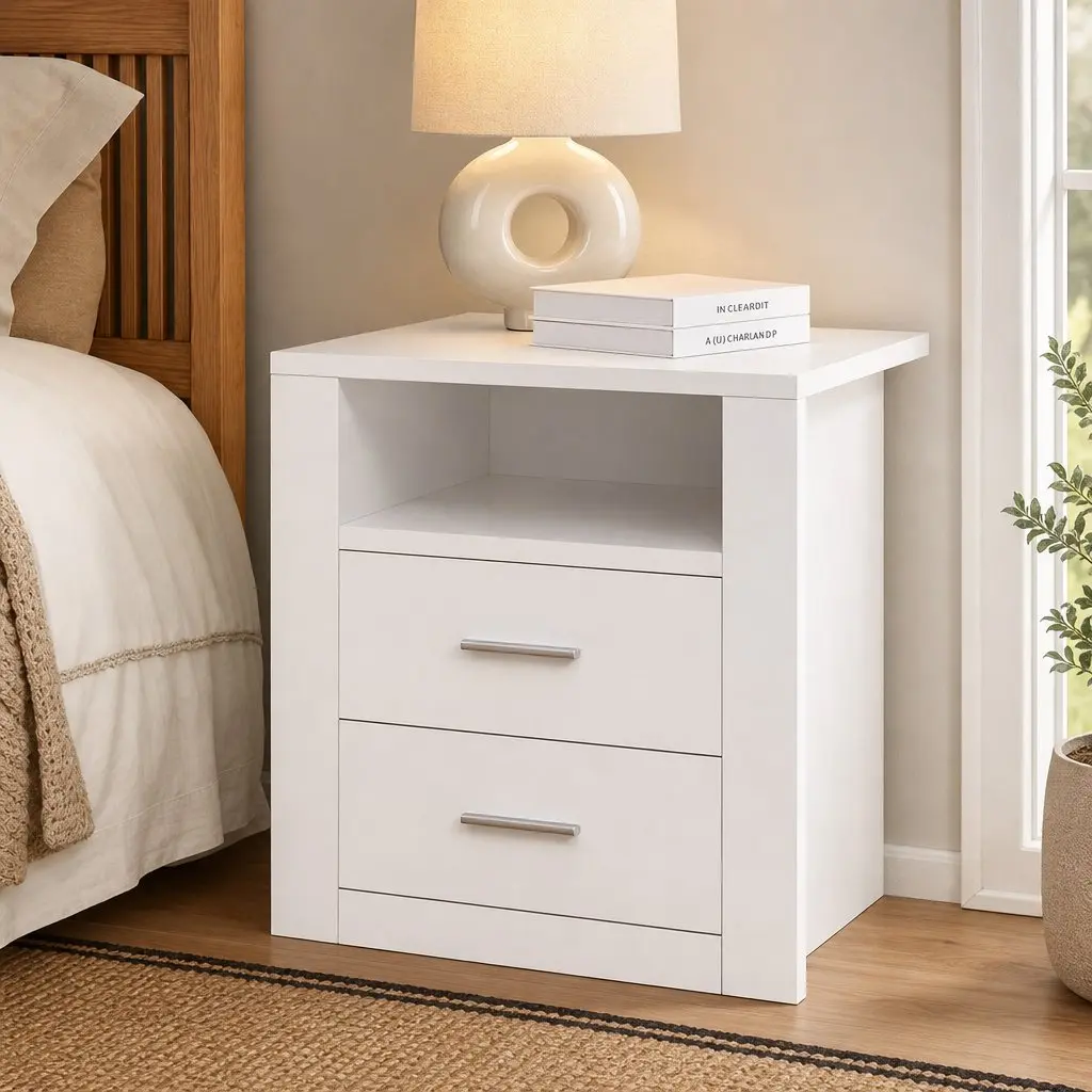 Queen Bed & Nightstand Set