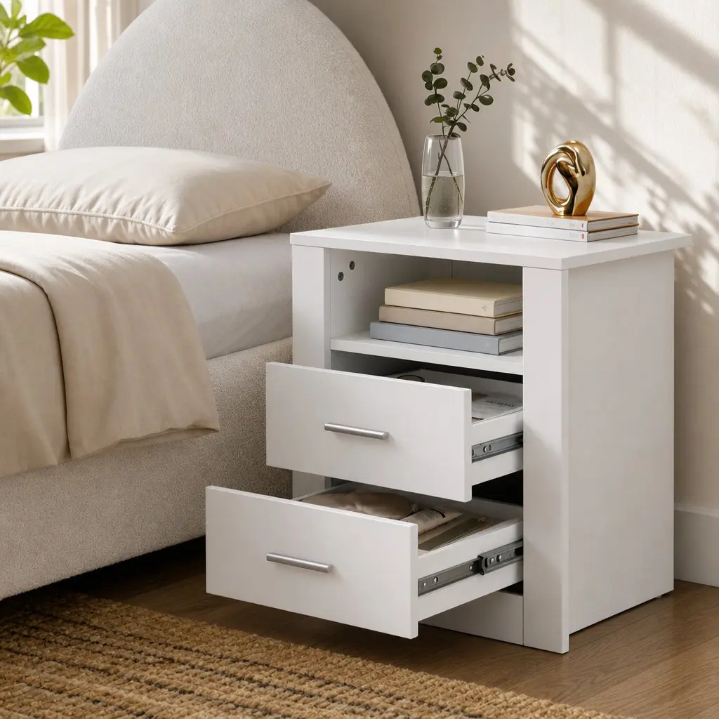 Queen Bed & Nightstand Set