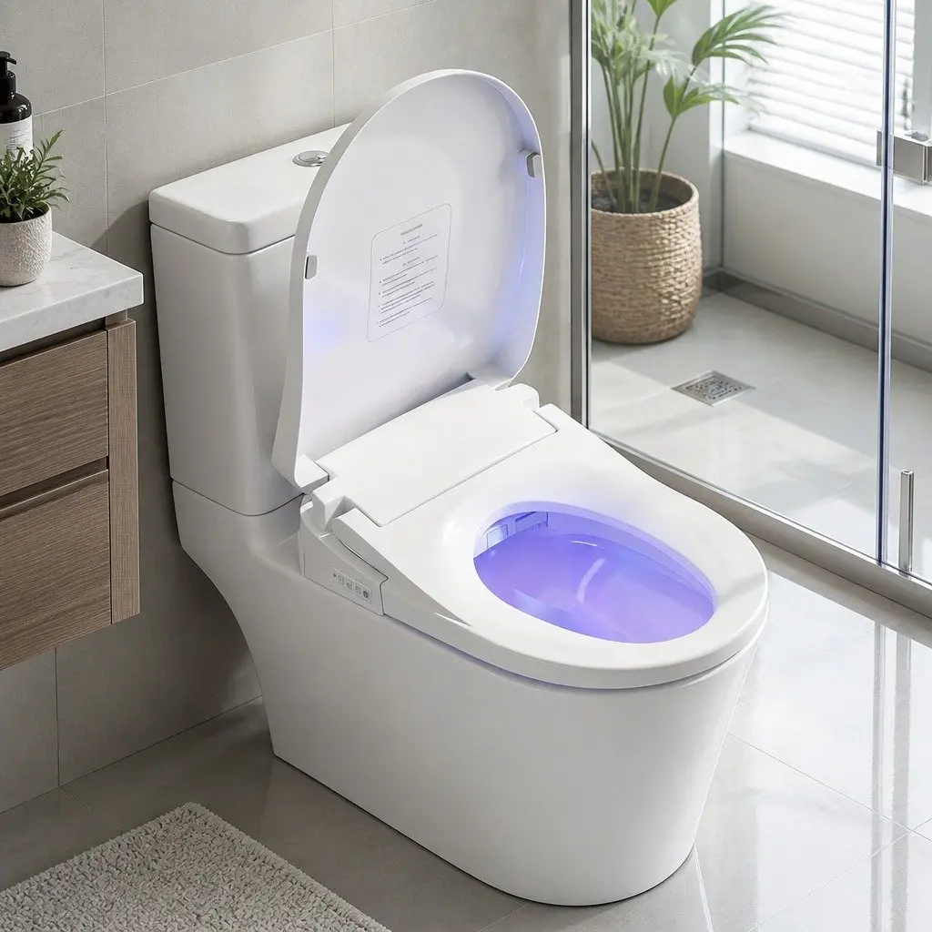 Electric Bidet Toilet Seat Heated Dryer Wireless Remote Control Auto Wash