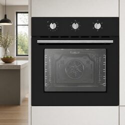 Transform Your Kitchen with 60cm 70L Black Built-In Oven