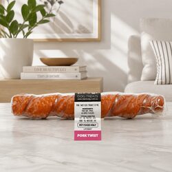 Pork Twists Dog Treats - 25 Oven-Dried Chews