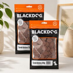 Healthy Carob Drops Dog Treats Bulk Pack 250g x 2