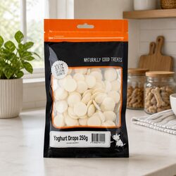 Yoghurt Drops 250g Dog Treats Bite Sized Creamy Natural Oven Baked Pet Reward