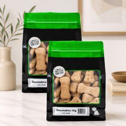 1kg x 2pk Joint Support Dog Biscuits for Active Dogs