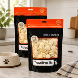 Healthy Yoghurt Drops for Dogs 1kg x 2 Pack