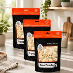 Yoghurt Drops for Adult Dogs 1kg x 3 Pack Training Treats