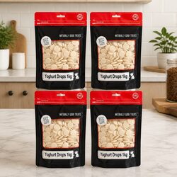 Training Treats for Dogs: Yoghurt Drops 1kg x4 Pack