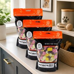 Dog Yoghurt Drops Treats 1kg x 3 Pack for All Breeds