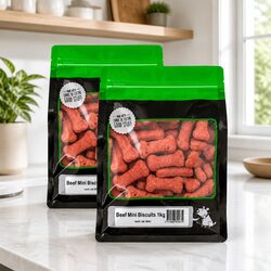 Enhance Your Dog’s Day with Mini Beef Biscuits 1kg x 2