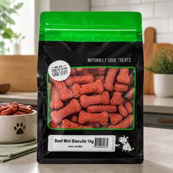 Mini Beef Biscuits 1kg – Healthy Treats for Your Pet