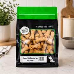 Mini Cheese Biscuits 1kg for Happy Healthy Dogs