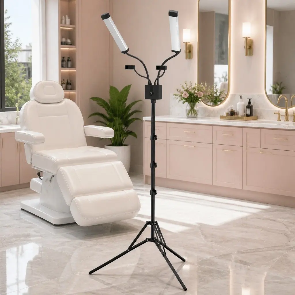 LED Beauty Light 360 Rotation Adjustable Brightness Remote Control Makeup Salon Studio