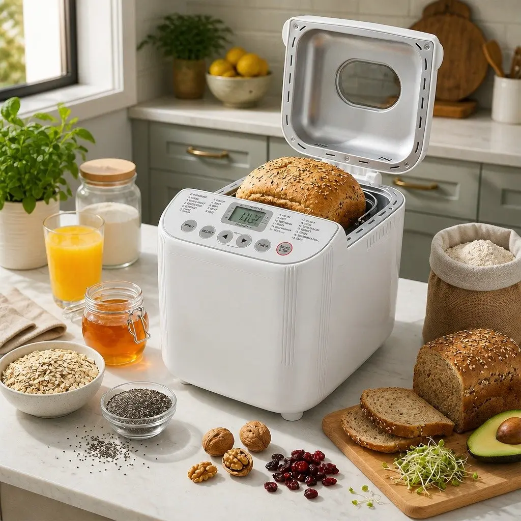 Automatic Bread Maker Machine 2lb Capacity 19 Programs Non-Stick Pan