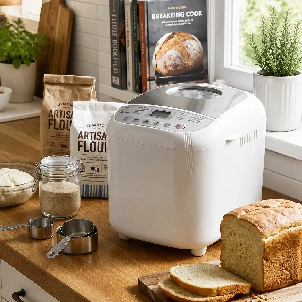 Automatic Bread Maker Machine 2lb Capacity 19 Programs Non-Stick Pan