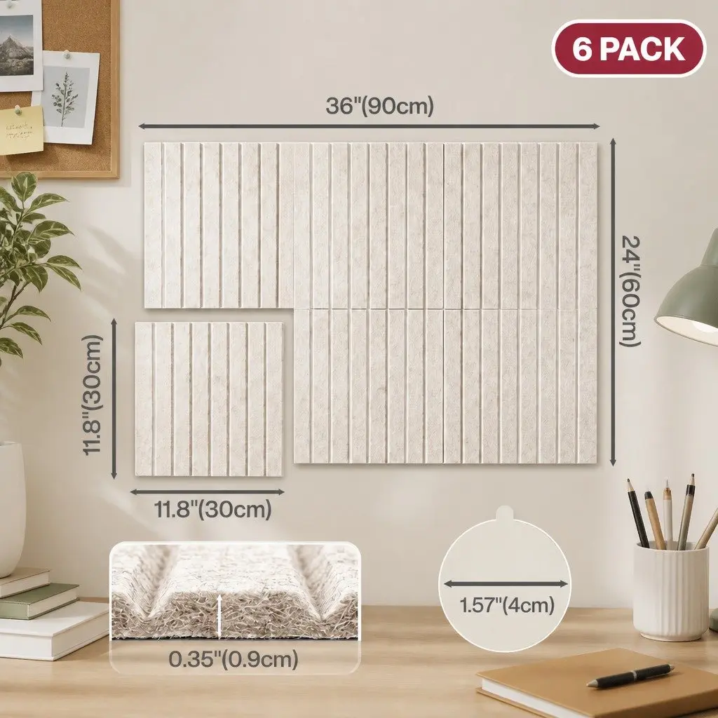 6-Piece Felt Bulletin Board Set