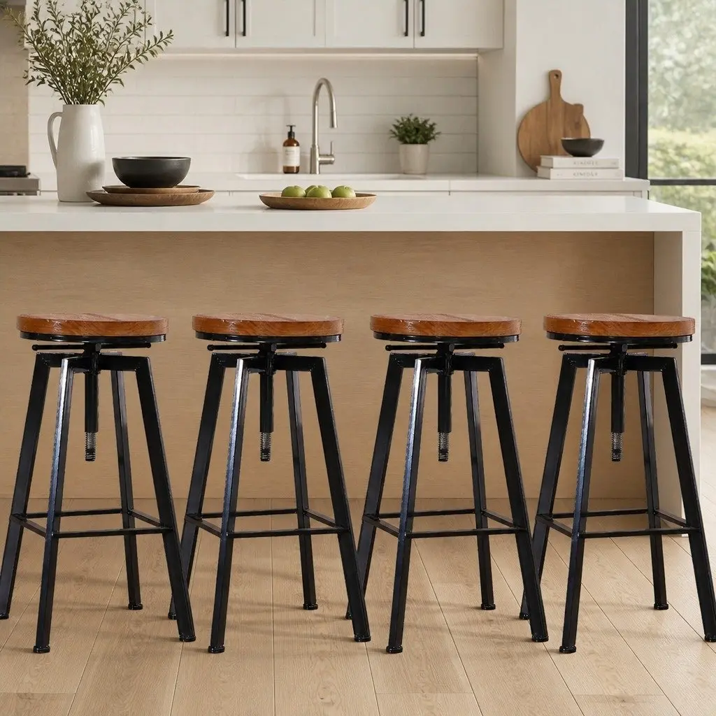 4 Adjustable Bar Stools