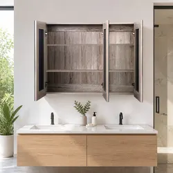 Stylish Bathroom Storage Mirror Cabinet 900x720mm