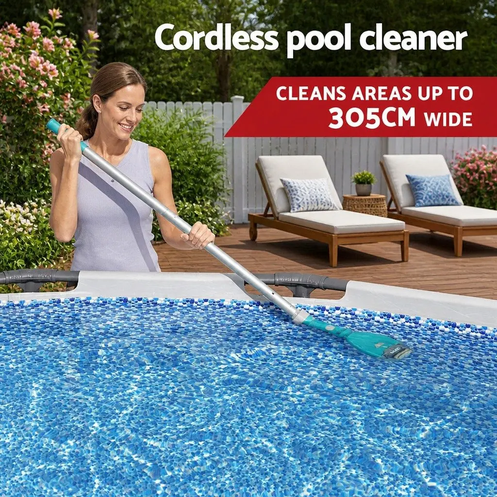 Cordless Pool Vacuum Cleaner Swimming Pools Cleaning Kit Submersible Debris