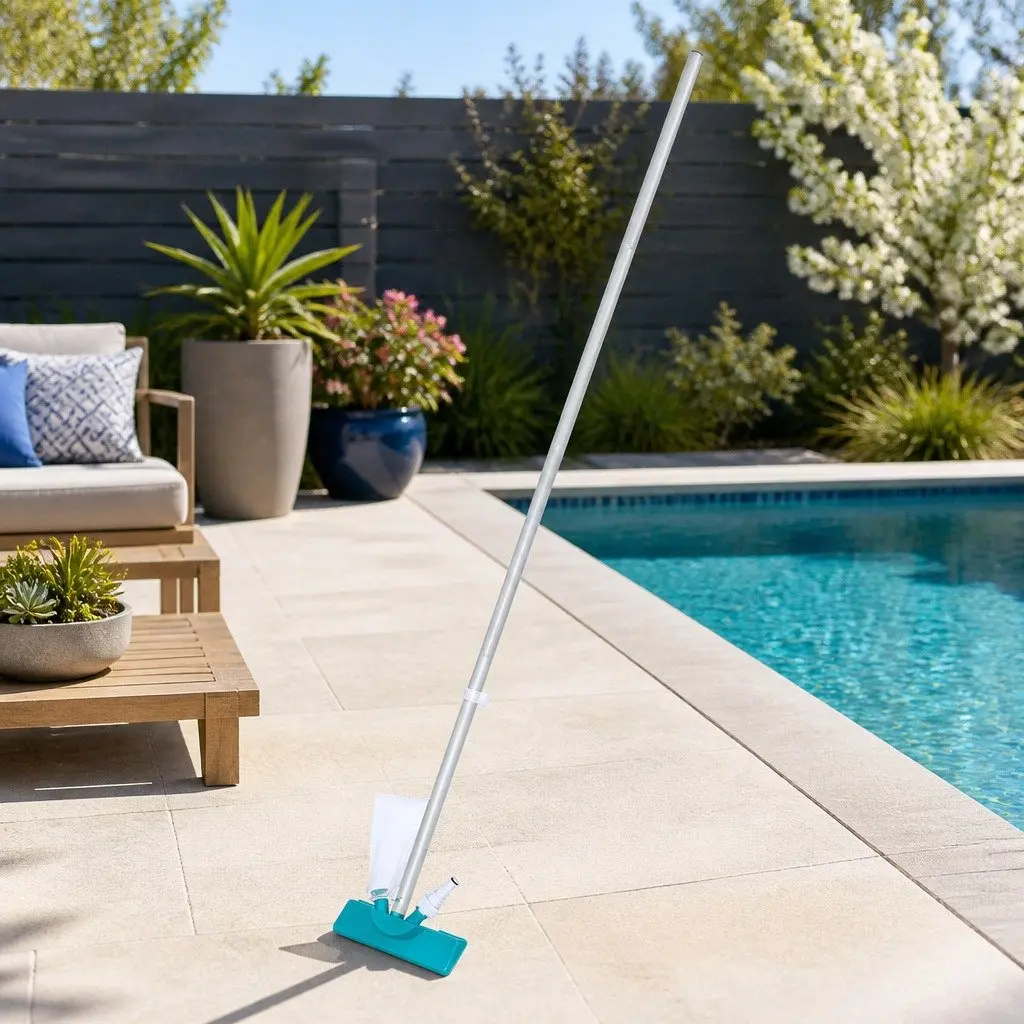 Pool Cleaner Vacuum Skimmer Kit with Floating Dispenser Thermometer and Test Strips