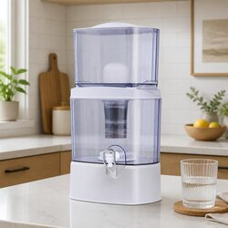 Benchtop Water Filter 24L Gravity Multi-Stage Filtration System Home Camping