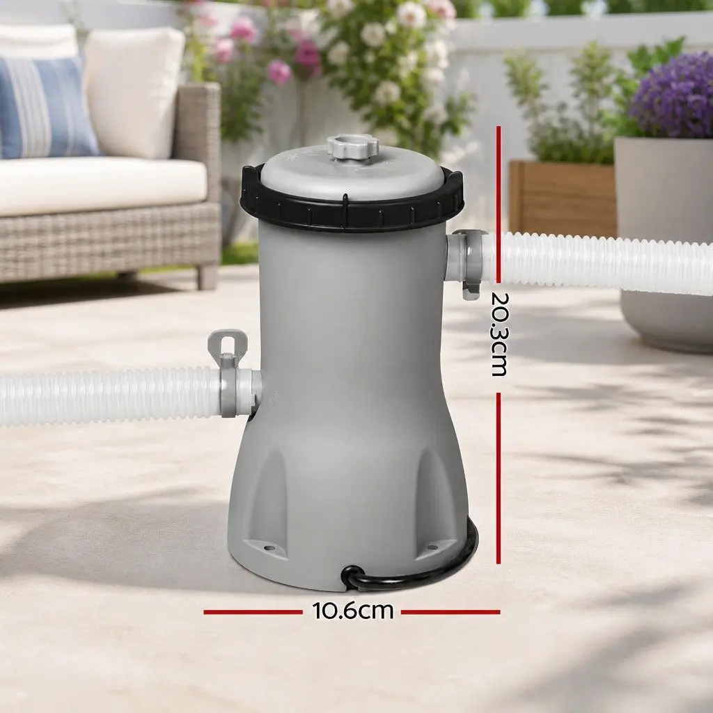Pool Filter Pump 530GPH Above Ground Circulates and Cleans Water
