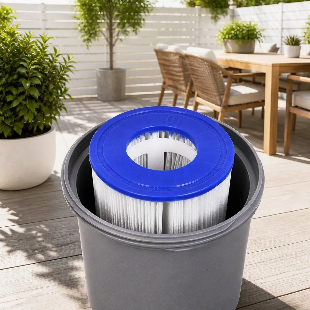 Pool Filter Pump 800GPH High Flow Rate Cartridge System for Above-Ground Swimming Pools