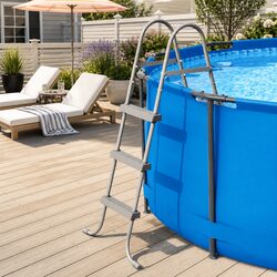 Enhance Your Pool Experience with This Sturdy Ladder